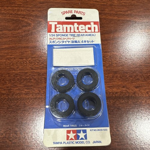 VINTAGE RC TAMIYA TAMTECH 1/24 2609 SPONGE TIRE A (4EA) PARTS PORSCHE FERRARI - Picture 11 of 18