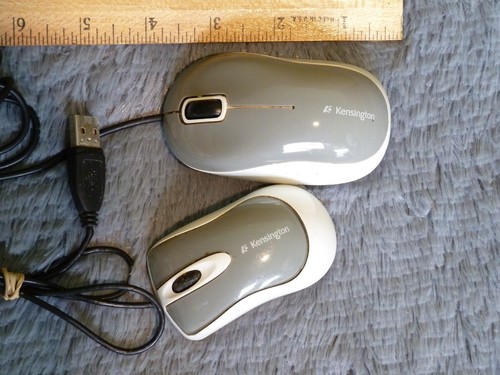 Lot 2 Kensington Mini Mouse Wired USB FOR REPAIR K72346 - Picture 4 of 7