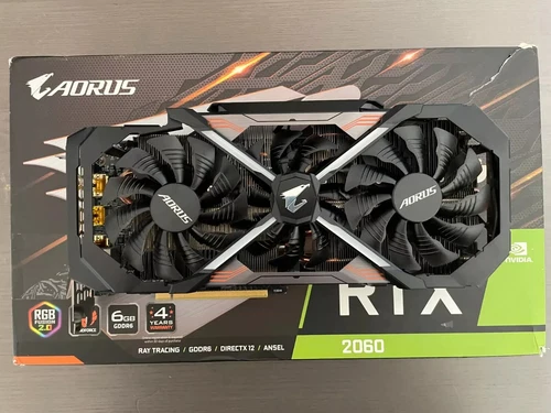 Nvidia Geforce Gigabyte Aorus RTX 2060 Xtreme 6GB 3 fans