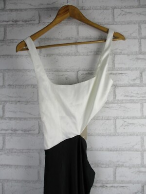 MESHKI Gianna two tone slashed maxi dress black white new XS | eBay Australia MESHKI Gianna two tone slashed maxi dress black white new XS | eBay Australia