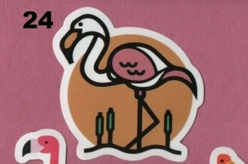 FLAMINGO Sticker: 50+ styles BIRDS pink SCRAPBOOK Collectible TROPICAL beautiful - Picture 51 of 76