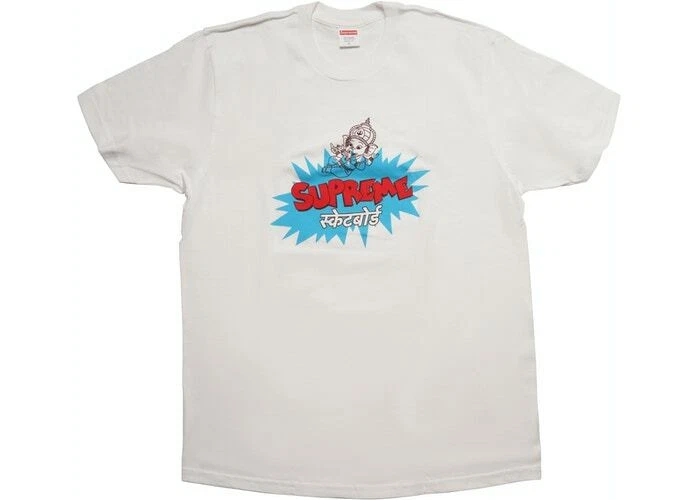Tee shirt Supreme Ganesha gris blanc SS 18 EN MAIN LIBRE