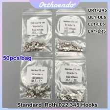 Dental Orthodontics Brackets Brace Self Ligating Mesh Base Standard Roth 022 345