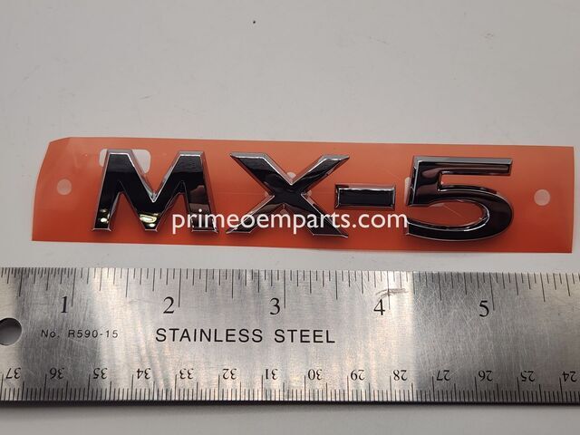 Mazda MX-5 NF6W51721 Genuine OEM Nameplate Emblem Rear | Silver