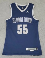 Nike Roy Hibbert Georgetown Jersey Mens Small Jordan Stitched #55 Sewn Adult A22