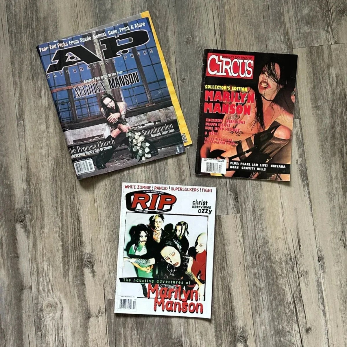 Circus Magazine　MARILYN MANSON ロックマガジン Vintage Circus RIP Alternative Press Marilyn Manson Magazine