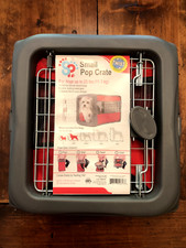 Sport Pet Small Pop Crate Kennel for Dogs or Cats Red Up To 25 Lbs