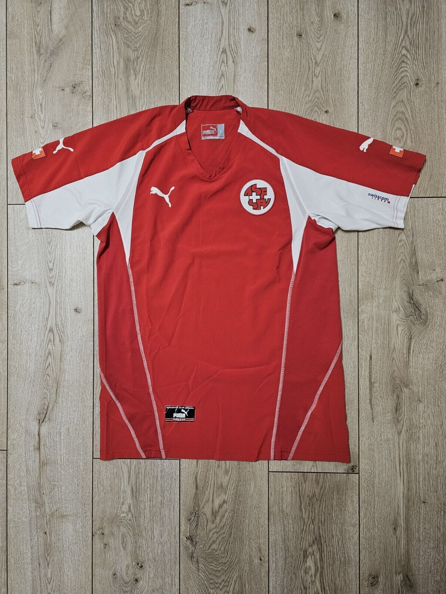 SWITZERLAND 2004 2006 HOME VINTAGE FOOTBALL SHIRT SOCCER JERSEY