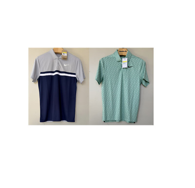New Nike Dri-Fit NWT Mens Shirt Lot (2) - Embroidered Logo