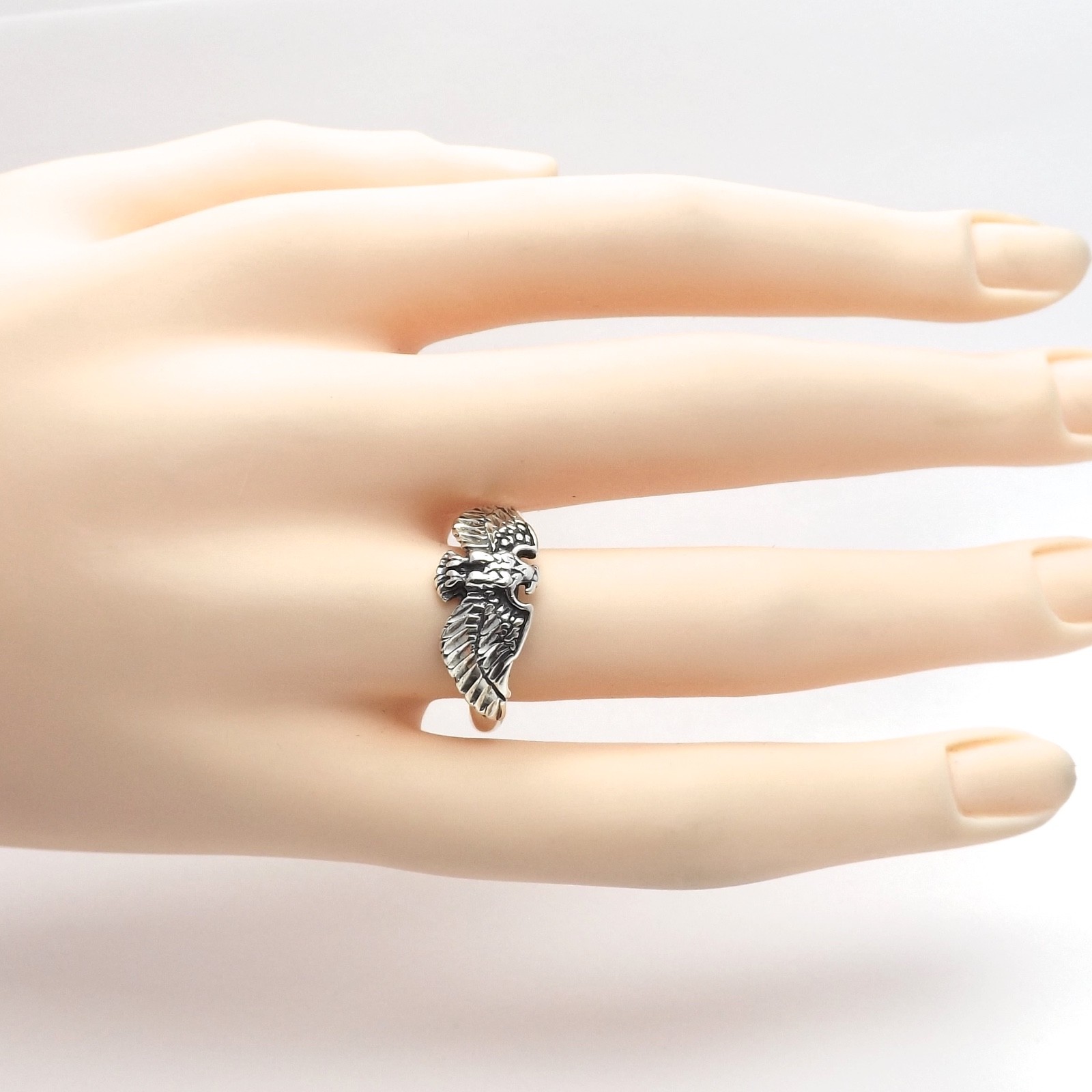 Sterling Silver American Spread Eagle Harley Davi… - image 7