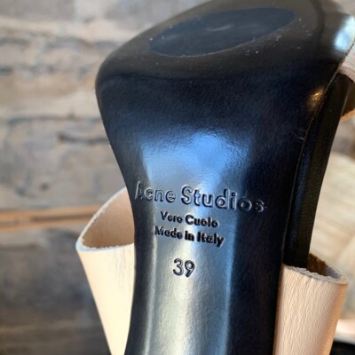 Acne Studios Beige Sandals - size 39 IT - 9 US | eBay