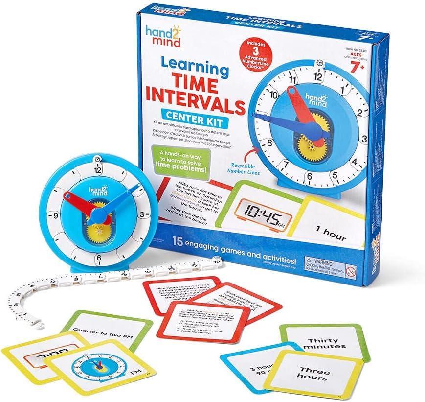 Hands-On Time Intervals Learning Kit for Ages 7+ by Hand2Mind-image