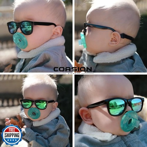 COASION Bendable Flexible Polarized Newborn Baby Sunglasses with Strap for In - Picture 3 of 5