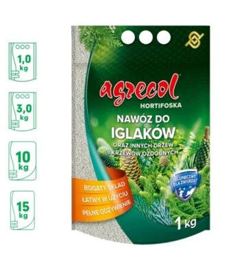 AGRECOL Granular fertilizer for conifers-1 kg / Hortifoska /