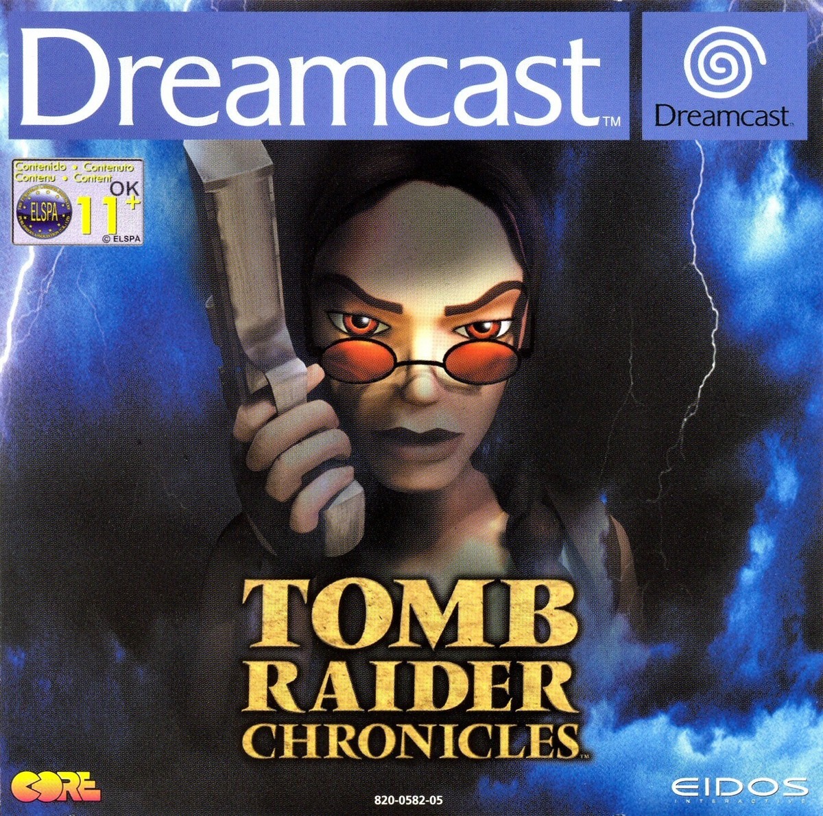 Tomb Raider Chronicles 北米版　Dreamcast Tomb Raider Chronicles Dreamcast Front Inlay Only Artwork