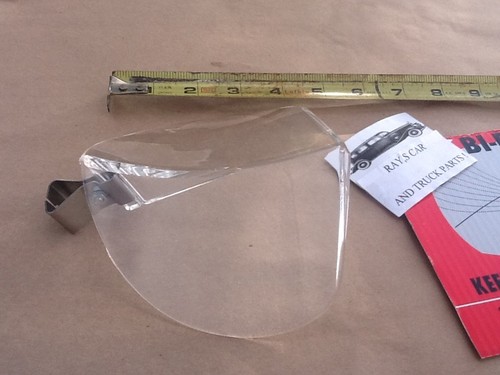 NEW VINTAGE STYLE CLEAR WINDSHIELD BUG DEFLECTOR ! - Picture 5 of 5