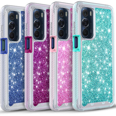 For Motorola Edge Plus 5G UW 2022 Phone Case Cover Shockproof + Tempered Glass
