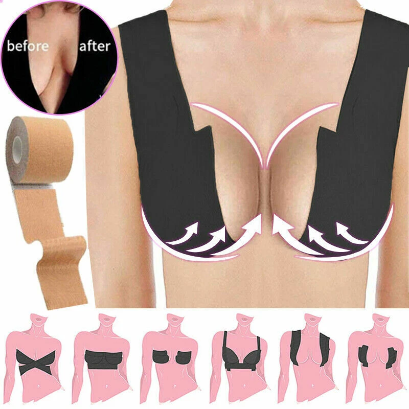 5M Breast Lift Tape Roll Push Invisible Bra Nipple Cover Sport tape Kit Boob | eBay