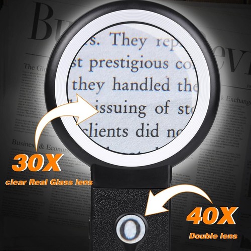 KIBTOY 30x 40x LED Magnifier with Folding Stand - Picture 5 of 9