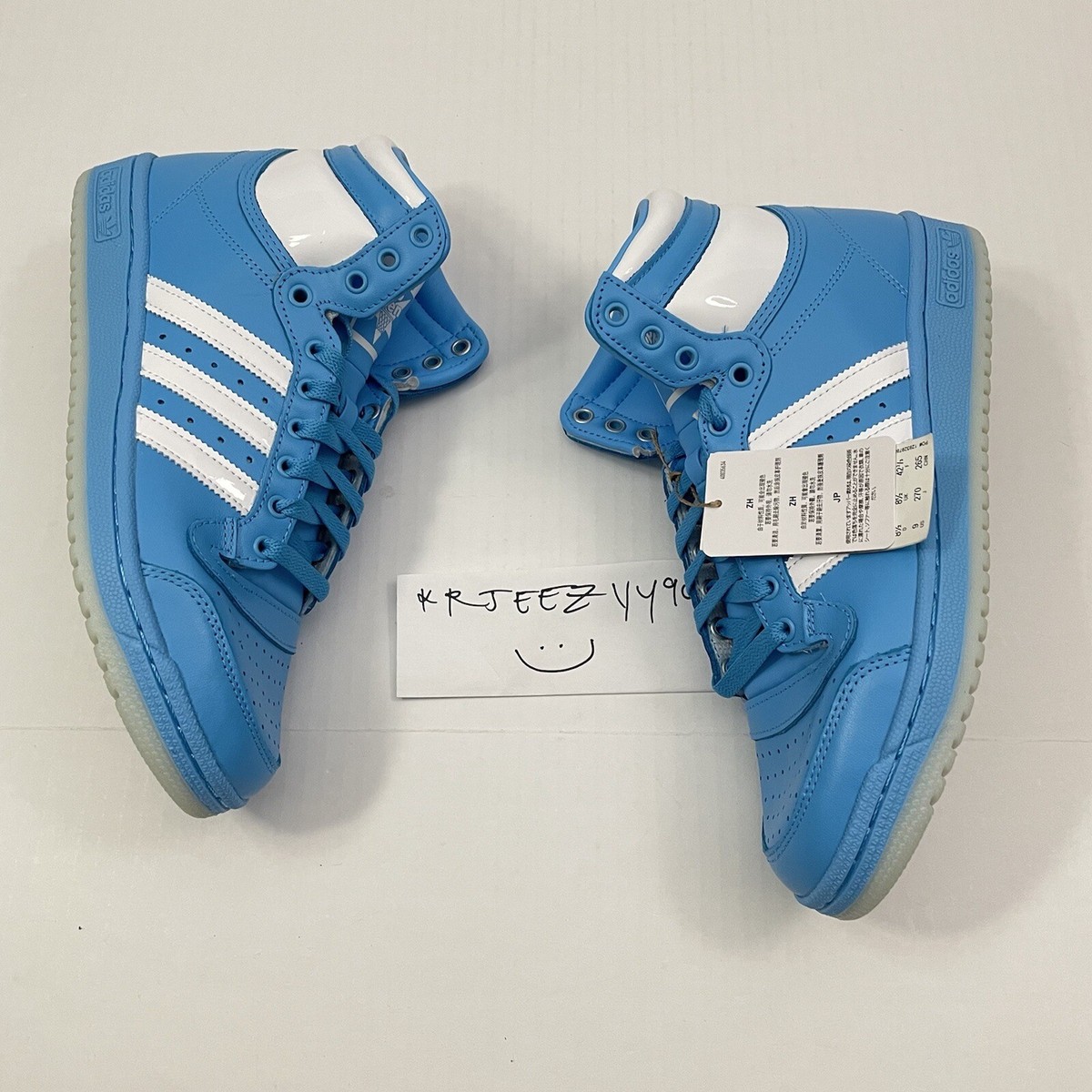Mens Size 9 | Adidas Top Ten Patent Leather Hi Top Sky Rush