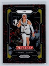 2024 Panini Monopoly Prizm WNBA Chennedy Carter Red Classic Icons 52
