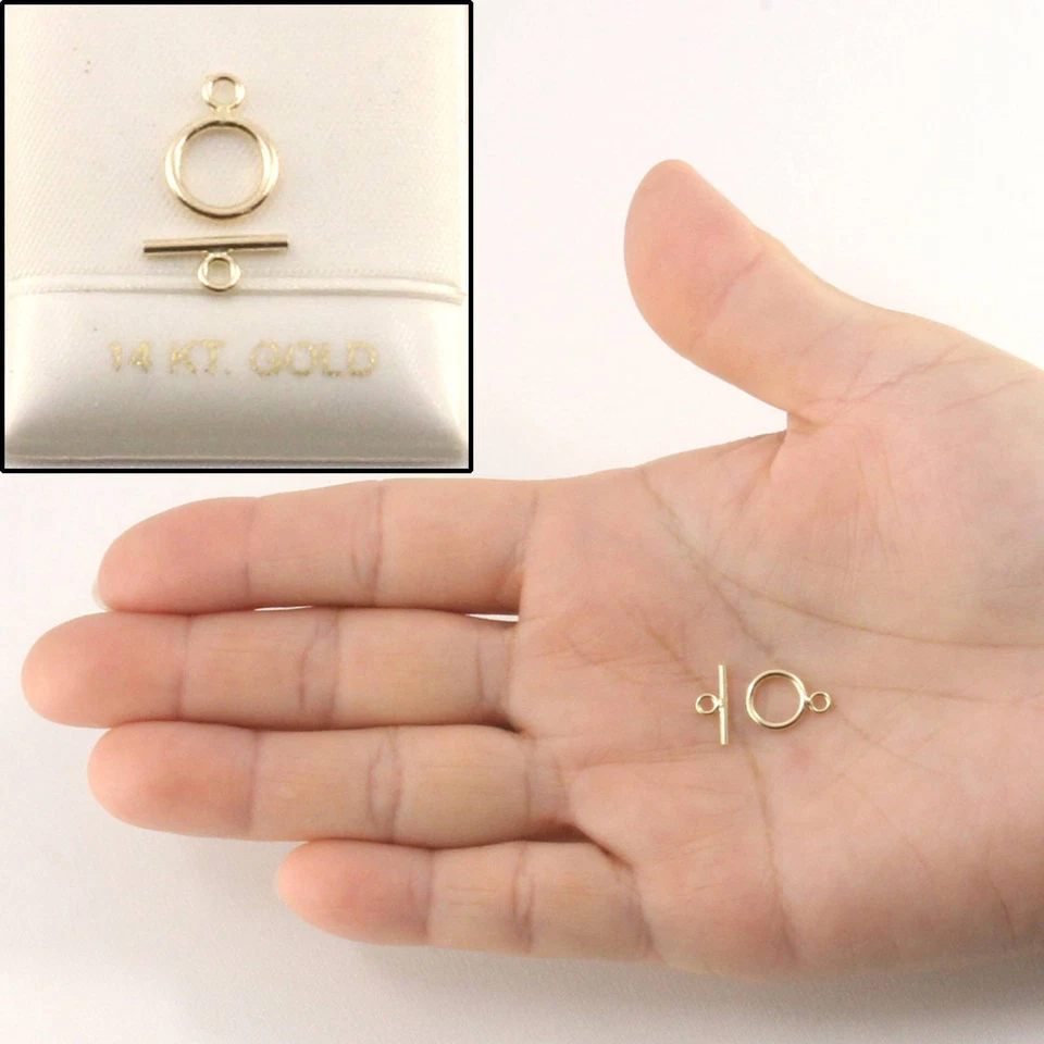 14K Yellow Gold Toggle Clasp with Bar - Image 2 of 4