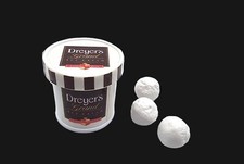 Vintage 90s Tyco Kitchen Littles Dreyer's Ice Cream Barbie Doll Food Miniature