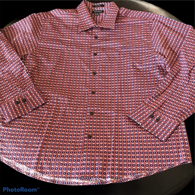 Chemise Brandini Manches Longues Vert à Carreaux - Taille M - Rayon - Occasion Bon état