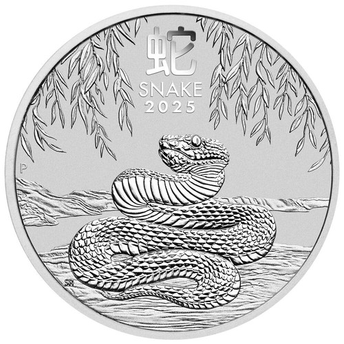 1/2 Oz 9999 Silver Perth Mint Lunar 2025 Year of Snake Australian Bullion Coin - Picture 2 of 3