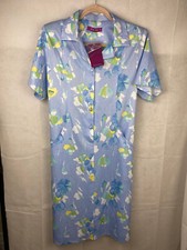 Emily Rose Dress Size 18 Vintage style Floral Blue Buttoned 50s retro