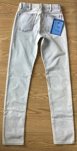 BNWT Ladies ACNE SOUTH BLA KONST Skinny Mid Rise Blue Jeans Size 6 W25 L34 (441E - Picture 4 of 10