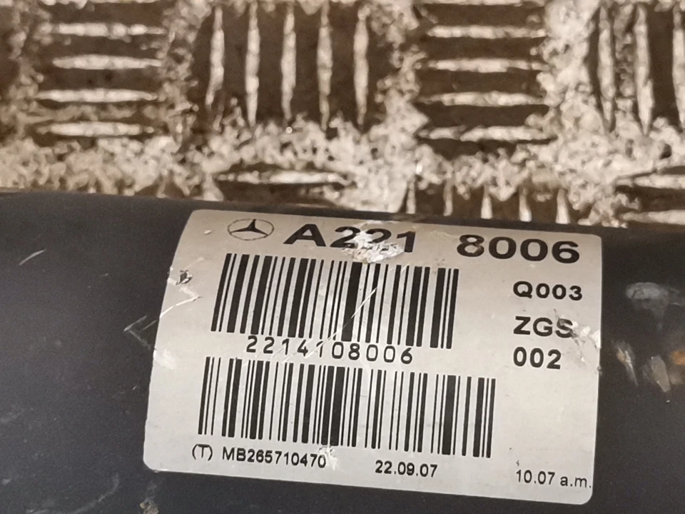 Árbol de transmisión Mercedes-Benz S 500 4-Matic W221 Cardan 2214108006 5,5 gasolina 285 kW Foto 4 de 4