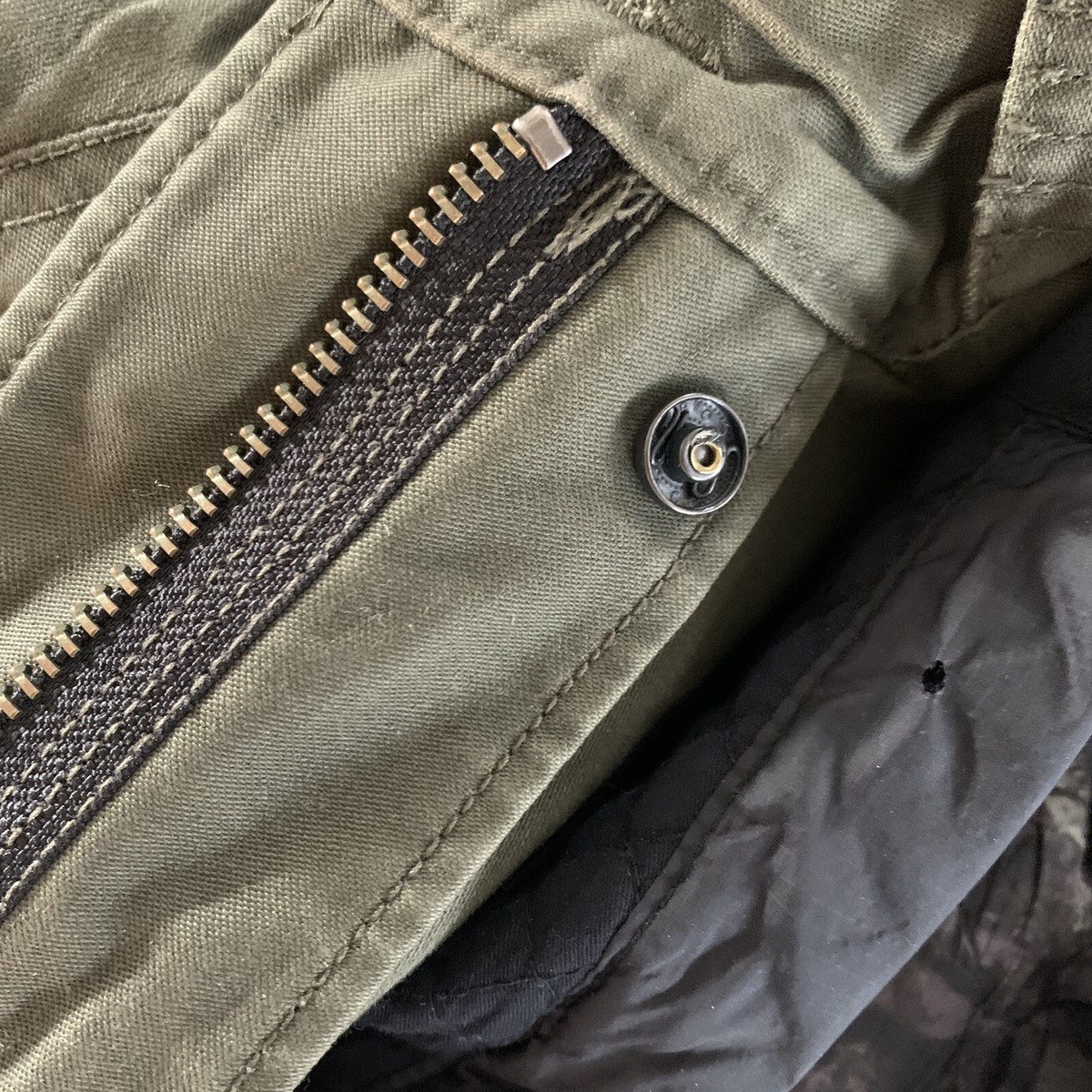SCOTCH & SODA Maison Scotch Lined Parka Olive Green Military