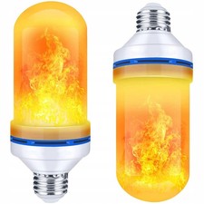 1-4 Stück LED Licht Fackel Feuer Lampe Flammen Effekt E27 9W Glühbirne Flacker