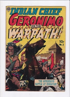 INDIAN CHIEF - GERONIMO ON THE WARPATH #2 [1951 VG-] AVON COMICS