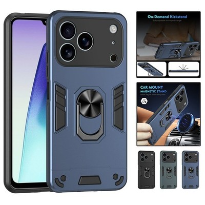 Handyhülle Für iPhone 17 16 15 14 13 12 11 Pro Max 8 Stoßdichte Ringständer Case