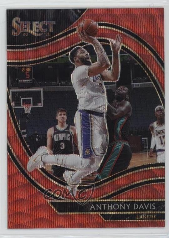 2020-21 Panini Select Courtside Red Wave Prizm Anthony Davis #228 1b9b