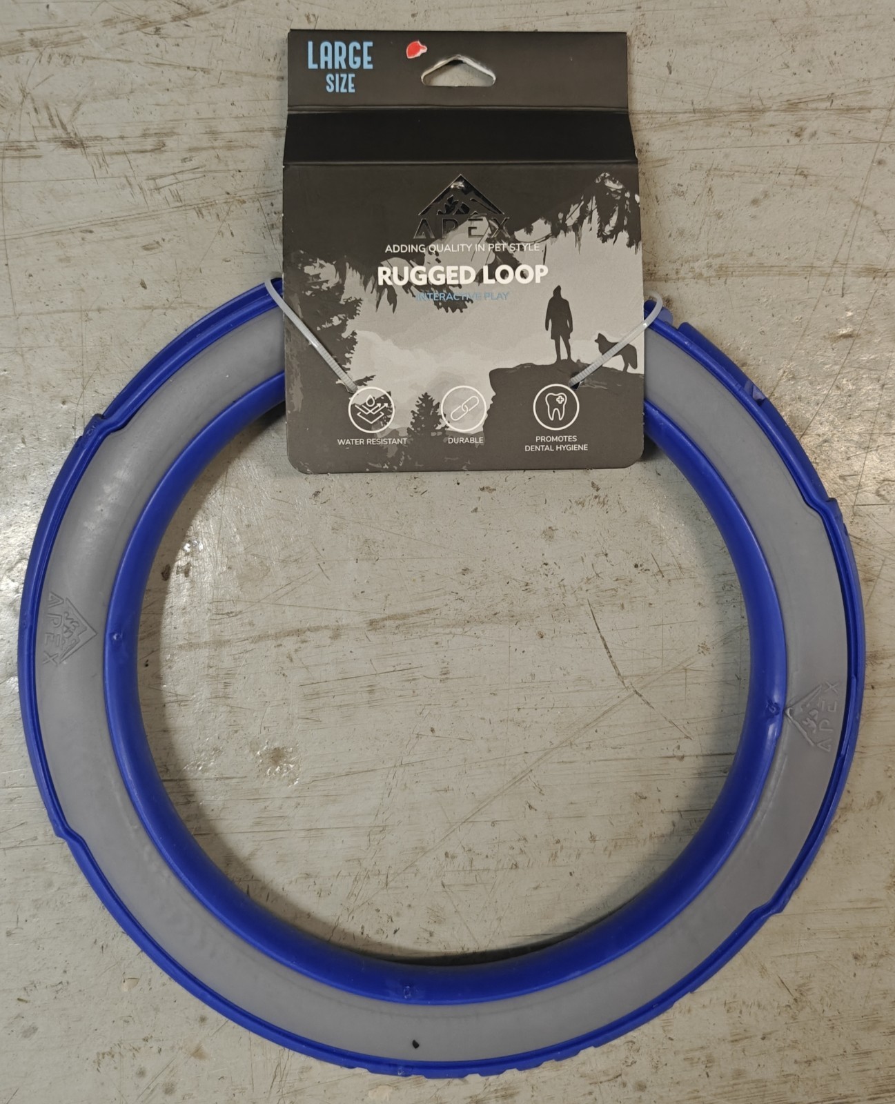 Dog Toy Apex Large Rugged Loop Blue 