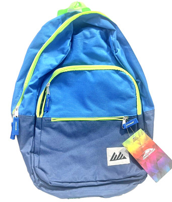 Trail Maker Blue And Neon Green Trim Backpack New with Tags