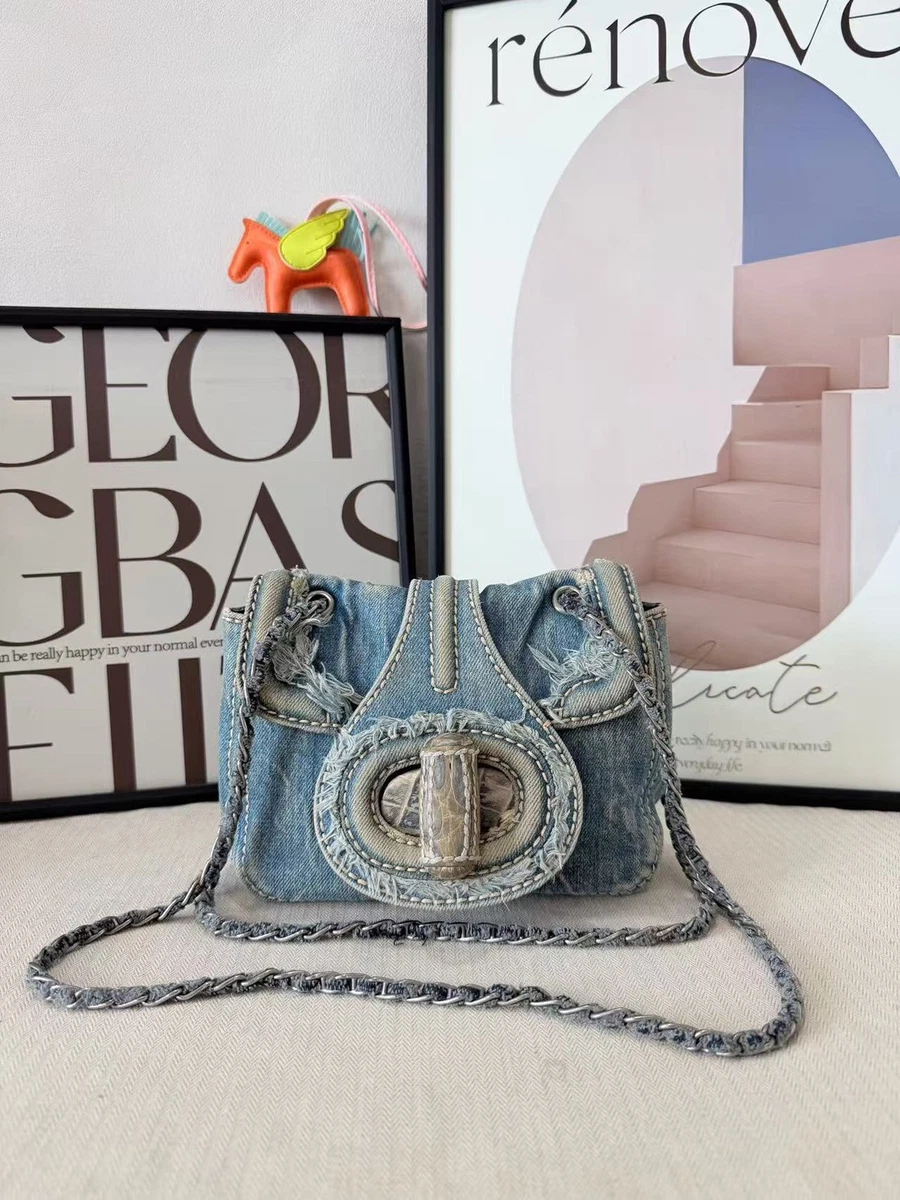 Dior Denim Exterior Satchel/Top Handle Bag Handbags & Bags for
