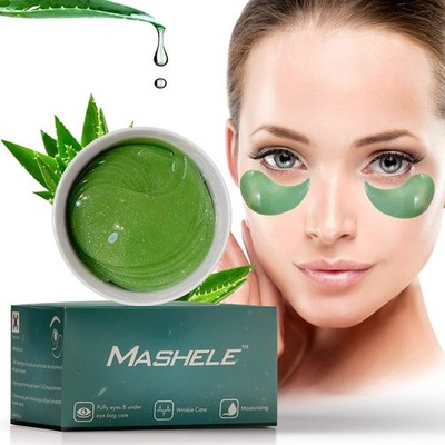 Korean 60pcs Aloe Vera Collagen Under Eye Gel Patches Mask, Treatment for Puf...