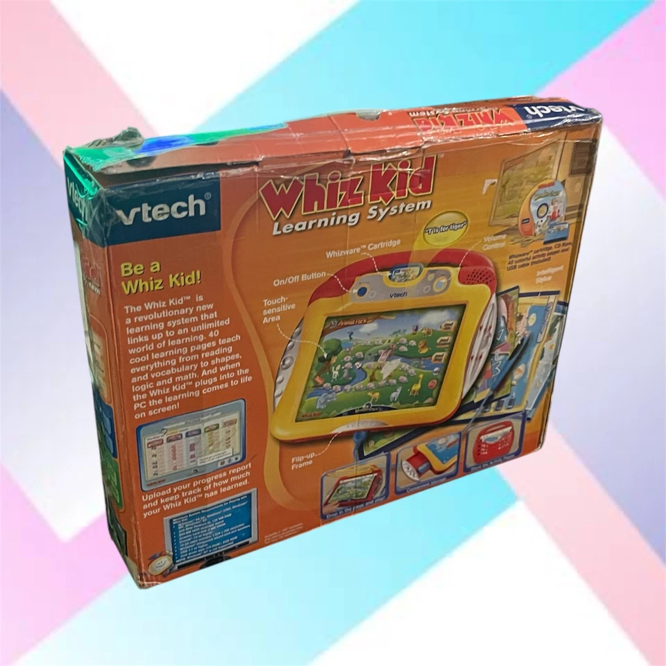 VTech Whiz Kid Wondertown  Learning System w/ CD & Cartridge New Open Box - Image 4 of 4