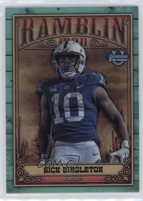 2023 Bowman U Chrome Ramblin' Man Aqua Refractor Nicholas Singleton Nick g7c