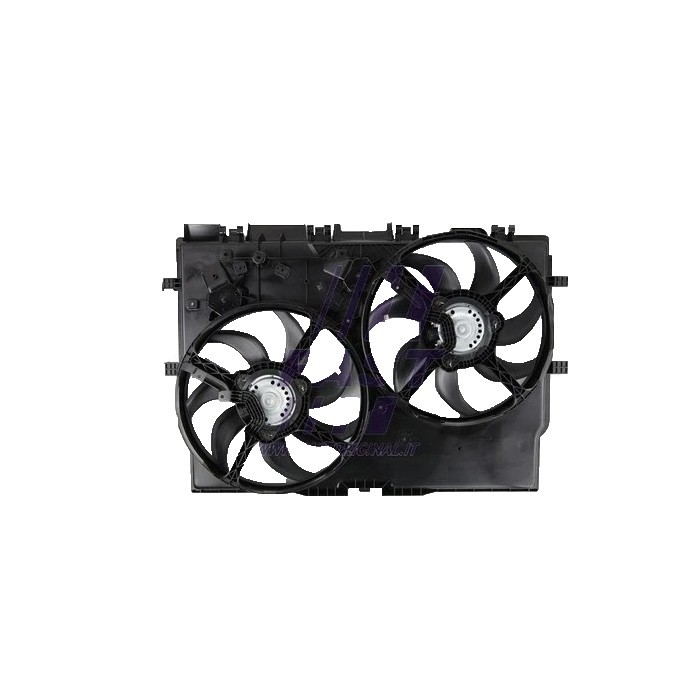 Ventilateur de radiateur de refroidissement moteur Fiat 1358009080 noir en ABS