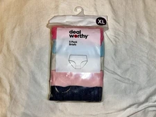 Deal Worthy™️ Girls XL 5 Pack Brief Underwear Multi Colored New - Teen Tween