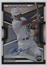 2023 Panini Elite Extra Edition Signatures Hiro Wyatt #143 Auto 1bi0
