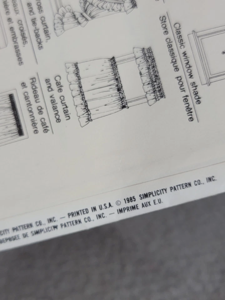 118 Simplicity Sewing Pattern Home Decor Curtains Valances Window Treatment - Image 3 of 3