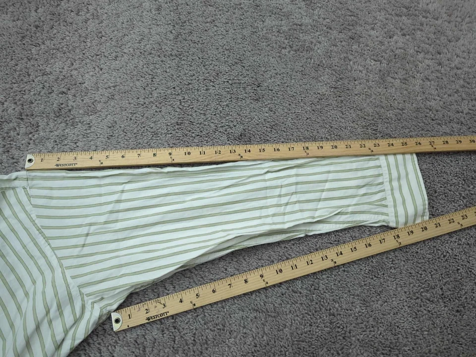 Camisa Life is Good Masculina Manga Longa Verde G 100% Algodão Preppy Casual - Imagem 4 de 4