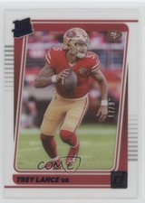 2021 Panini Clearly Donruss Rated Rookie Trey Lance #54 1cx3
