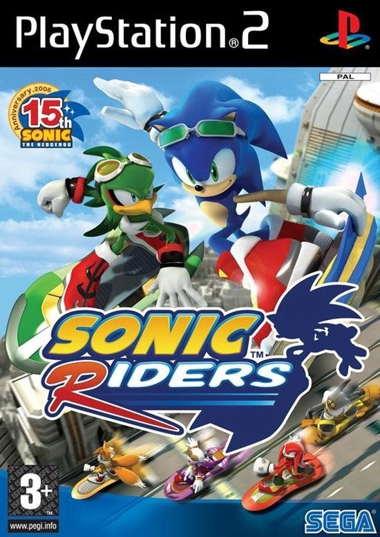 ✅Sonic Riders PS2 Jeu Black Label Playstation 2 PAL Game Multilingue  NO MANUAL